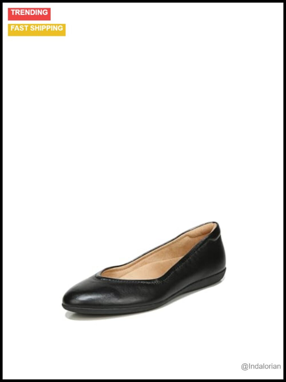 Ballet Flat with Almond Toe and Contour+ Comfort